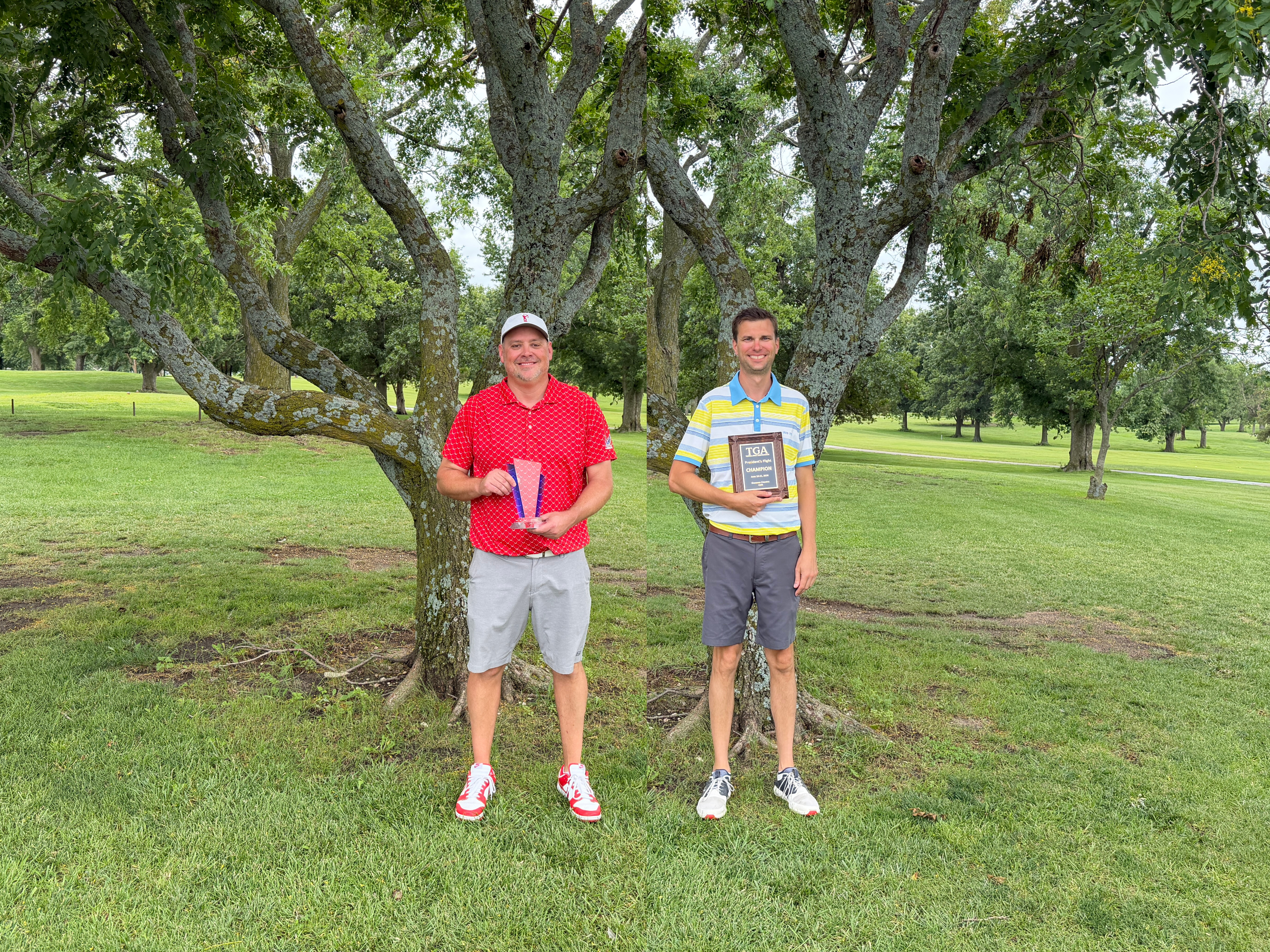 Match play champions Jeremiah Nelson and Emory Dease